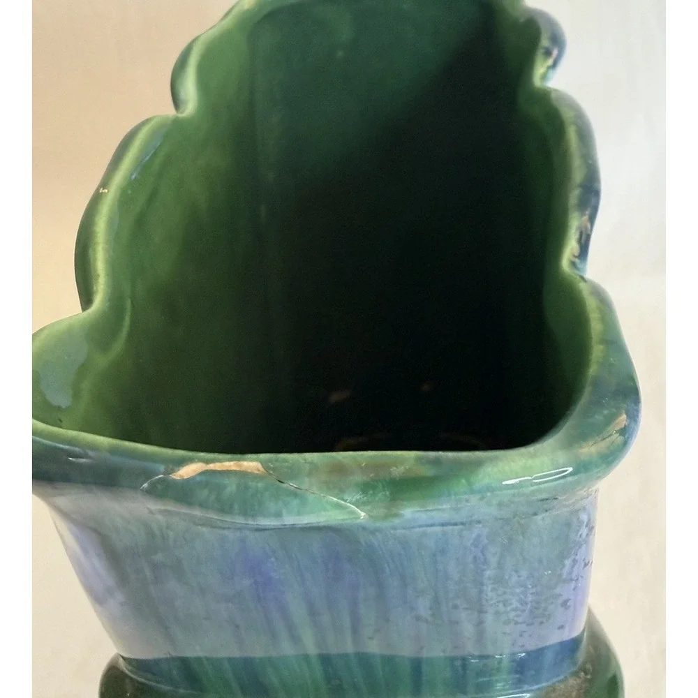 Vintage Royal Haeger Sculptural Tulip Rectangular Vase 8